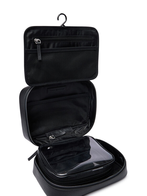 Tommy Hilfiger Pochette per cosmetici Tommy Hilfiger Th Central Travel Washbag AM0AM14550 Nero