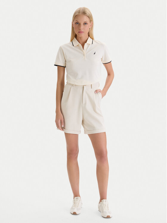Nautica Nautica Polo W126-NALPO-1008-02X Écru Regular Fit