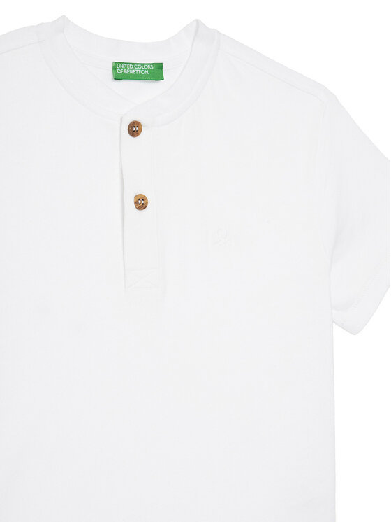 United Colors Of Benetton United Colors Of Benetton Camiseta 3F4JC10NN Blanco Regular Fit