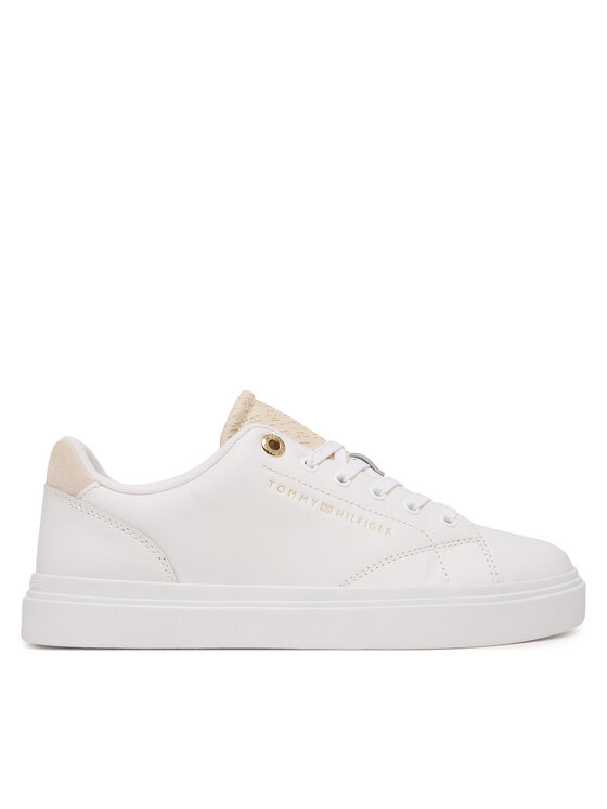 Tommy Hilfiger Sneakersy Tommy Hilfiger Th Feminine Cupsole Monogram FW0FW09606 Biały
