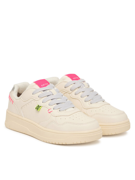 Geox Laisvalaikio batai Geox J Lestrella Girl J56NLC 000BC C1M1W S Écru