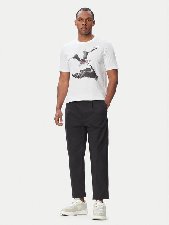HUGO HUGO Camiseta Dirunn 50564143 Blanco Regular Fit