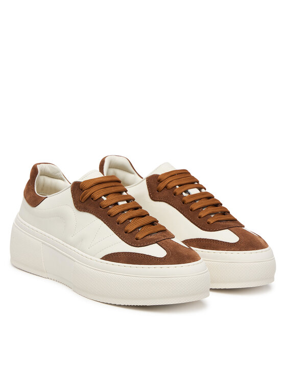 Weekend Max Mara Sneakersy Weekend Max Mara Wkatessile 2625766035 Kremowy