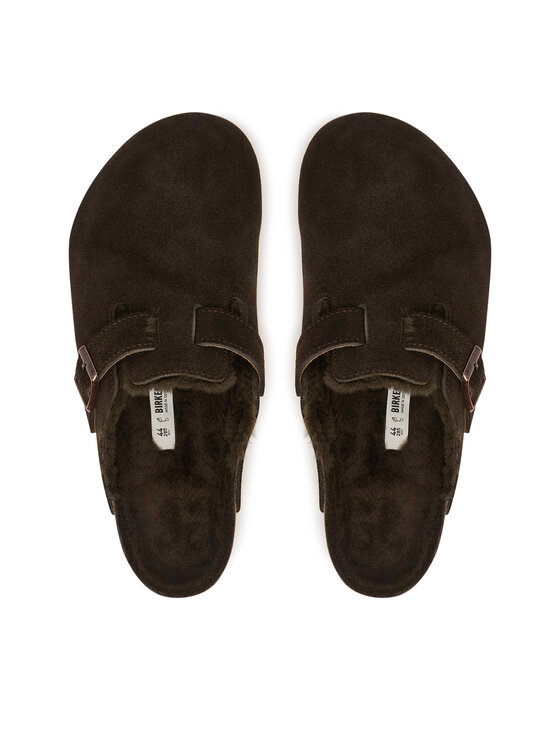 Birkenstock Шльопанці Birkenstock Boston Fur 1020567 Коричневий