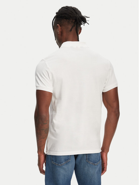 Robe di Kappa Robe di Kappa Поло William 6006170 Білий Slim Fit