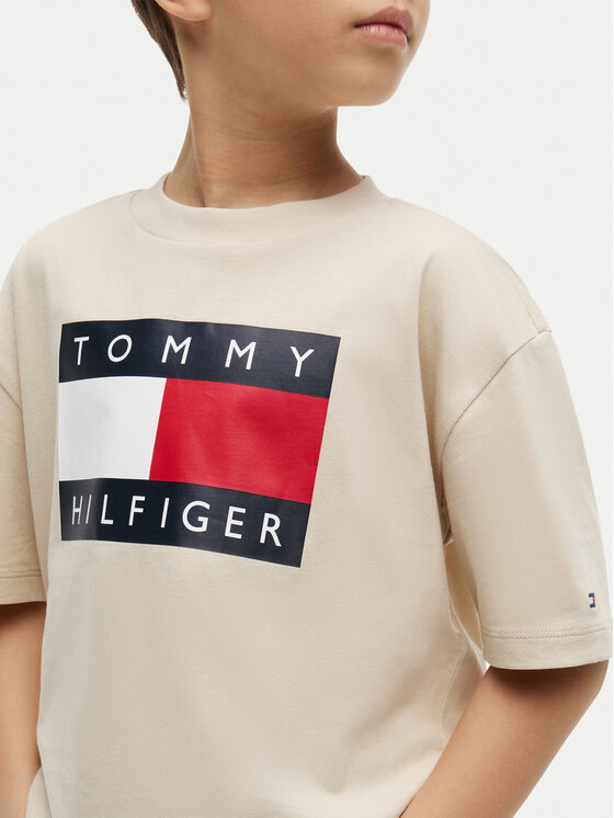 Tommy Hilfiger Tommy Hilfiger Camiseta Heritage KB0KB10340 Beis Regular Fit