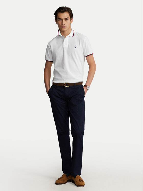 Polo Ralph Lauren Polo Ralph Lauren Поло Classics 710842621002 Білий Slim Fit