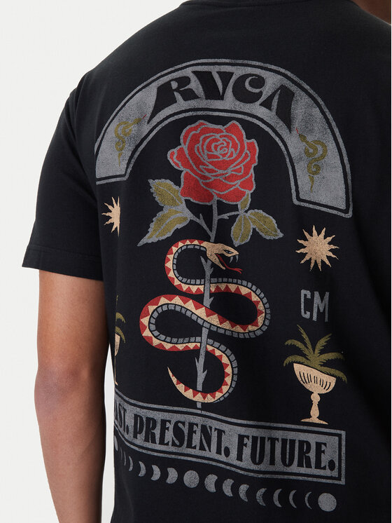 RVCA RVCA Camiseta Roses Poster EVYZT00281 Negro Regular Fit