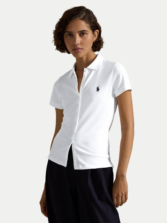 Polo Ralph Lauren Polo Ralph Lauren Polo majica 211939272002 Bela Slim Fit
