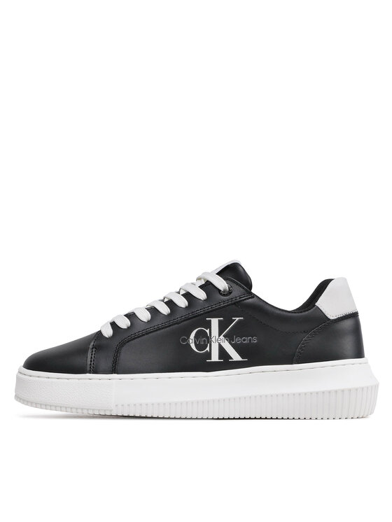 Calvin Klein Jeans Tenisice Calvin Klein Jeans Chunky Cupsole Laceup Mon Lth Wn YW0YW00823 Crna