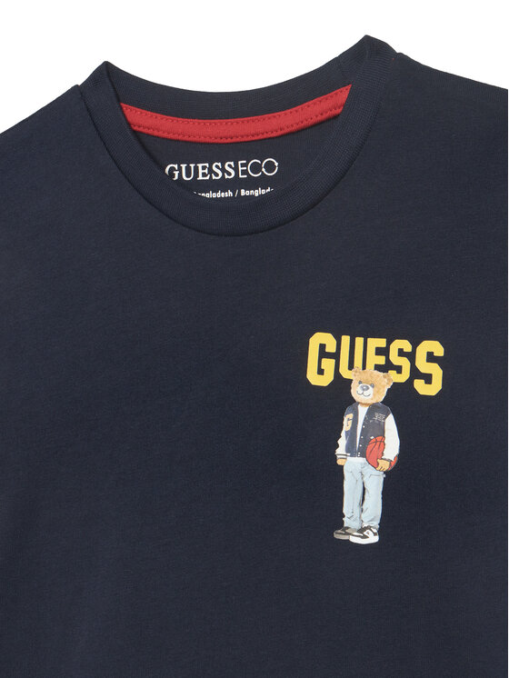 Guess Guess Camiseta N6YI23 3K3879 Azul marino Regular Fit