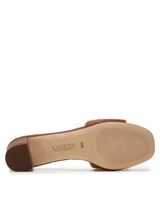 LAUREN RALPH LAUREN Šľapky Lauren Ralph Lauren 802925259003 Hnedá