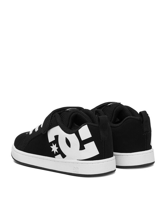 DC Shoes Снікерcи DC Shoes EO-COURT GRAFFIK ELASTIC TODDLER DC02547002 Чорний