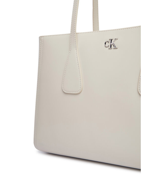 Calvin Klein Borsetta Calvin Klein Ck Medium Work Tote LV04F3442G Beige chiaro