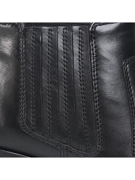 Geox Polokozačky Geox D New Ashell A D04FSA 000TU C9999 Černá