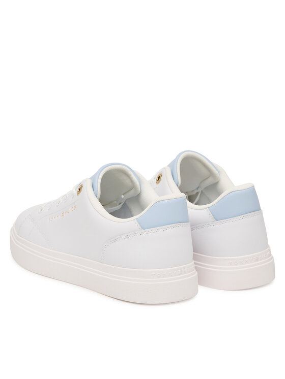 Tommy Hilfiger Superge Tommy Hilfiger Th Feminine Cupsole Leather FW0FW09105 Bela