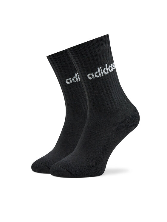 adidas Довгі шкарпетки adidas Linear Crew Cushioned Socks 3 Pairs IC1301 Чорний