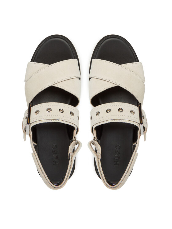 HUGO Босоніжки HUGO Kris_Sandal_BKSD 50541753 Écru