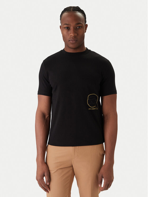 KARL LAGERFELD KARL LAGERFELD Camiseta 755035 561235 Negro Regular Fit