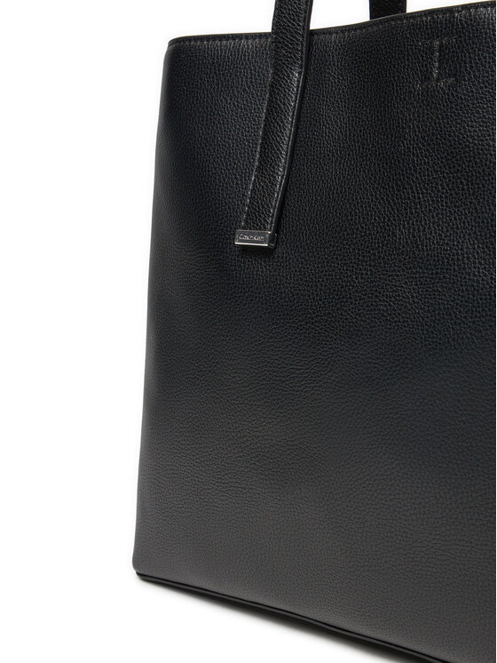 Calvin Klein Kabelka Calvin Klein Ck Plaque Medium Shopper K60K612782 Čierna