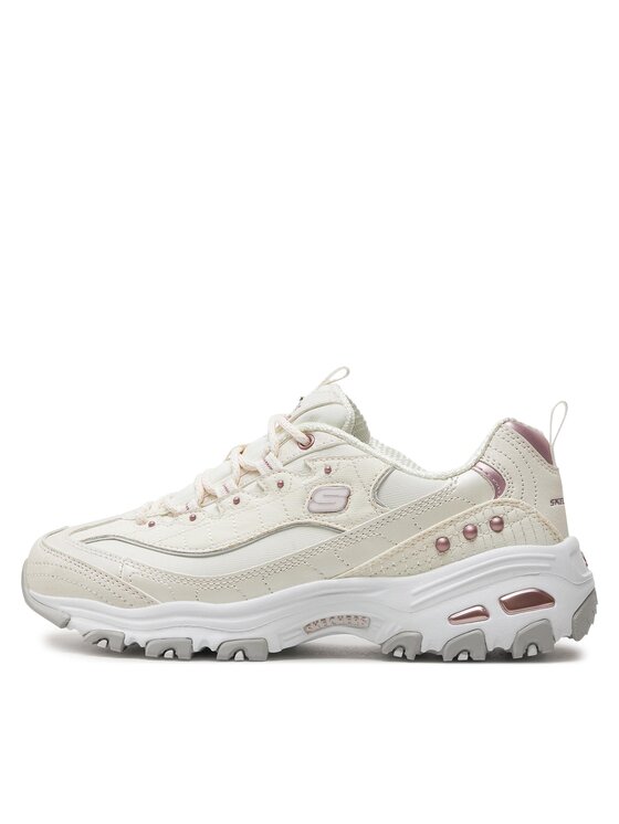 Skechers Sneakersy Skechers D'Lites-Ladies Night 149267/WLV Biały
