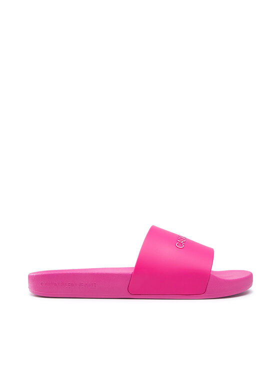 Calvin Klein Jeans Nazouváky Calvin Klein Jeans Slide Institutional Ck Tpu YW0YW00104 Růžová