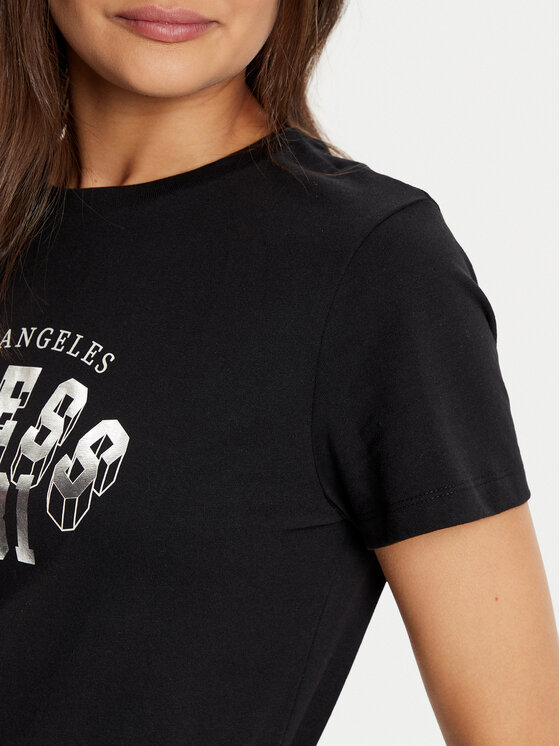 Guess Guess Футболка V5RI06 I3Z14 Чорний Regular Fit