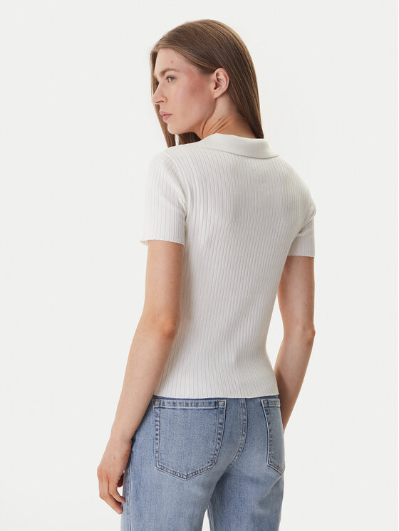 DKNY DKNY Polo marškinėliai DJ6R0236 Écru Regular Fit