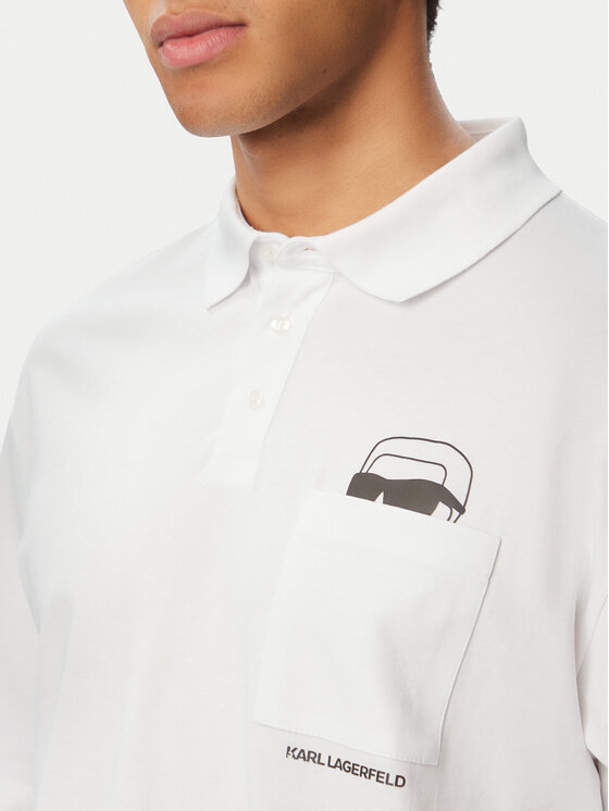 KARL LAGERFELD KARL LAGERFELD Polo 745127 561225 Blanco Regular Fit