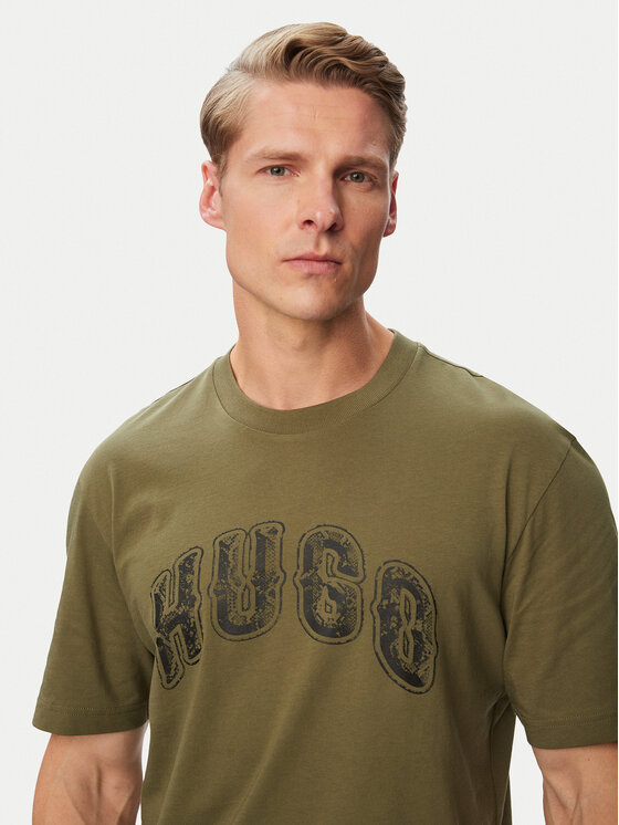 HUGO HUGO Camiseta Nerpient 50566041 Caqui Regular Fit