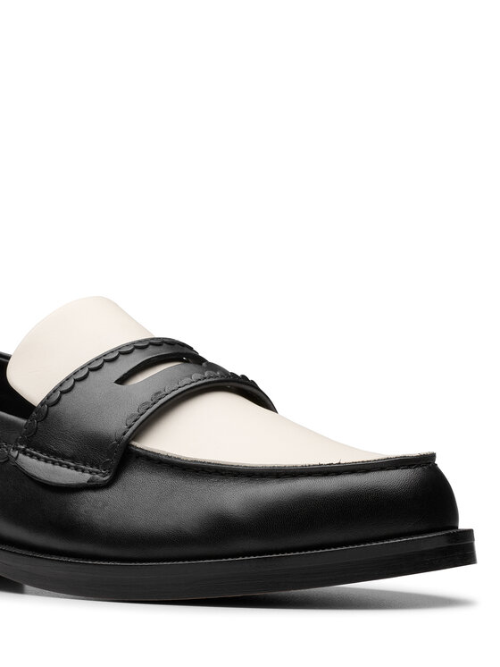 Clarks Mokasíny Clarks Straven Edge 26181270 Čierna