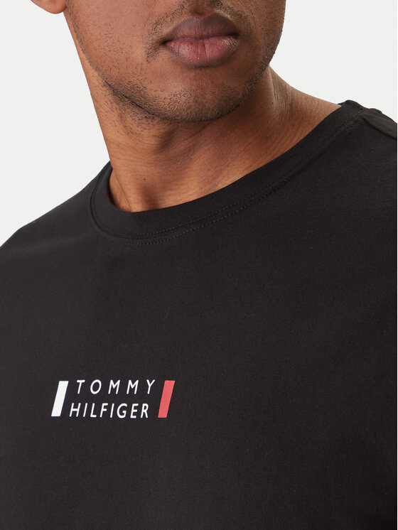 Tommy Hilfiger Tommy Hilfiger Camiseta Brand Love MW0MW41453 Negro Regular Fit