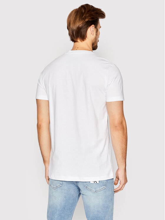 Calvin Klein Jeans Calvin Klein Jeans Majica J30J320935 Bela Slim Fit