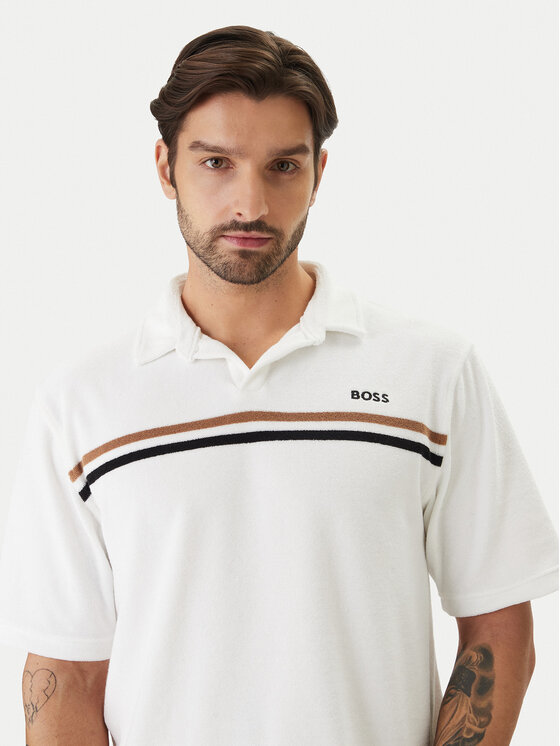 BOSS BOSS Polo Iconic 50561186 Blanco Regular Fit