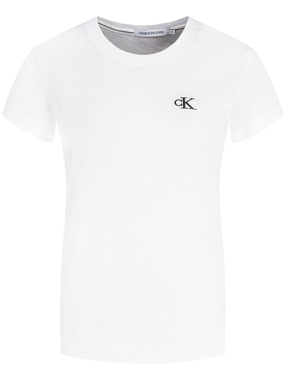 Calvin Klein Jeans Calvin Klein Jeans T-shirt J20J212883 Bianco Slim Fit
