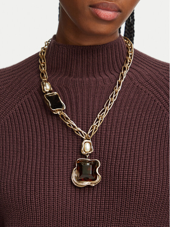 Weekend Max Mara Naszyjnik Weekend Max Mara Ricetta 2625756075650 Złoty