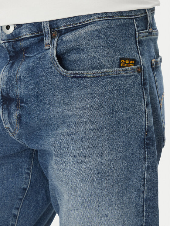 G-STAR G-Star Raw Džinsiniai šortai 3301 D10481 D634 H096 Mėlyna Slim Fit