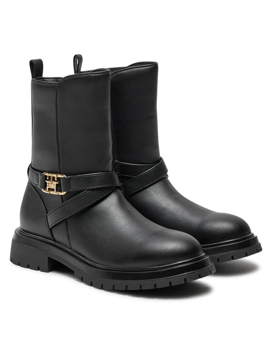 Tommy Hilfiger Botine Tommy Hilfiger T3A5-33574-1351 M Negru