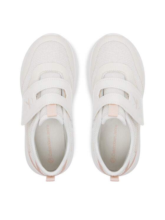 Calvin Klein Jeans Laisvalaikio batai Calvin Klein Jeans Low Cut Velcro V1A9-82026-1697A S Balta