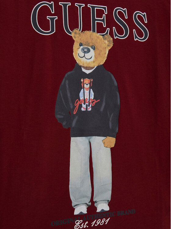 Guess Guess Camiseta L6YI19 K3750 Guinda/burdeos Regular Fit