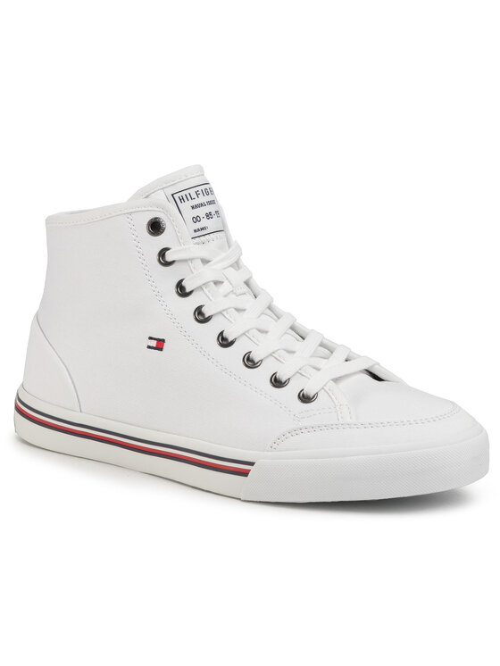Tommy Hilfiger Zapatillas Tommy Hilfiger Core Corporate High Textile Snk FM0FM02825 Blanco