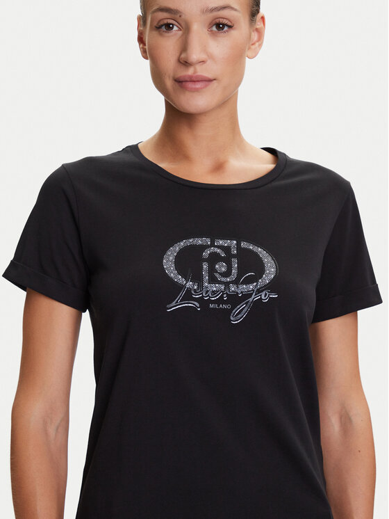 Liu Jo Sport Liu Jo Sport Camiseta TF5163 JS923 Negro Regular Fit