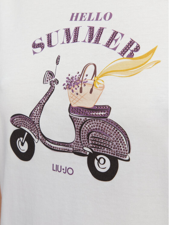 Liu Jo Liu Jo Camiseta WA6502 JS923 Blanco Regular Fit