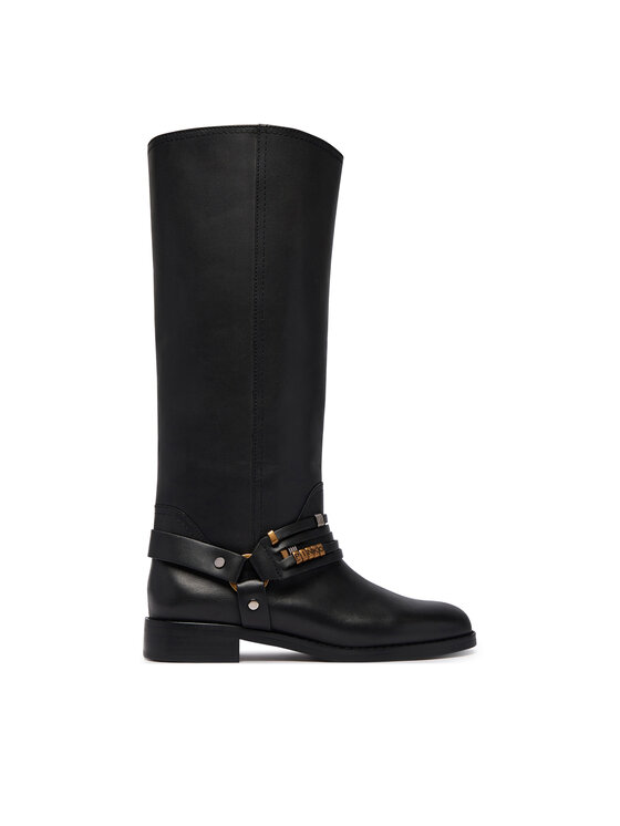 PINKO Oficerki PINKO Cheval 01 SD0583P001 Czarny