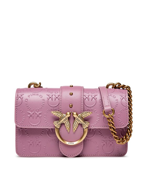 PINKO Torbica Pinko Love Mini Icon New Monogram AI 22-23 PLTT 1P22VM A042 Ružičasta