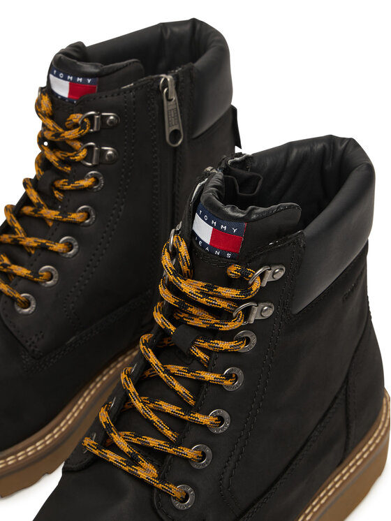 Tommy Jeans Polacchine Tommy Jeans Archive '01 Boot High Lth Wpm EM0EM01757 Nero