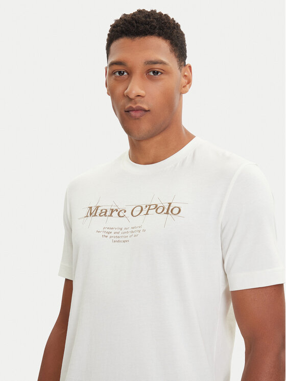 Marc O'Polo Marc O'Polo Camiseta 528 2305 51196 Écru Regular Fit