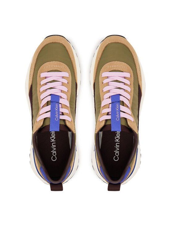 Calvin Klein Zapatillas Calvin Klein Hike Runner Mg Nylon Mix YW0YW02075 Verde