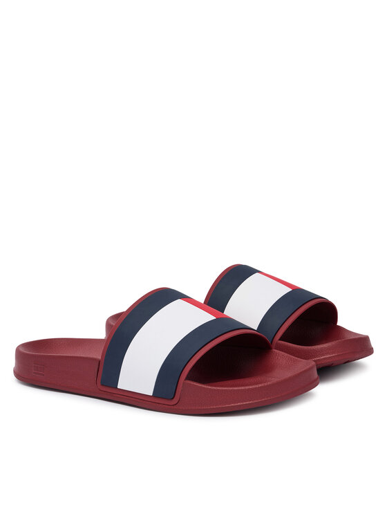 Tommy Hilfiger Šlepetės Tommy Hilfiger Core Hilfiger Flag Pool Slide FM0FM05798 Vyšninė