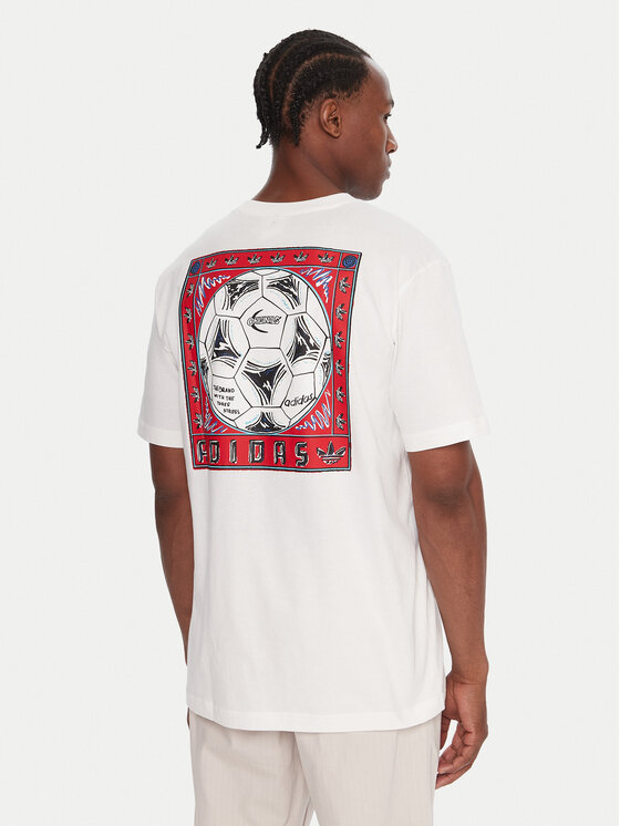 adidas adidas Футболка Graphic JX3094 Білий Regular Fit
